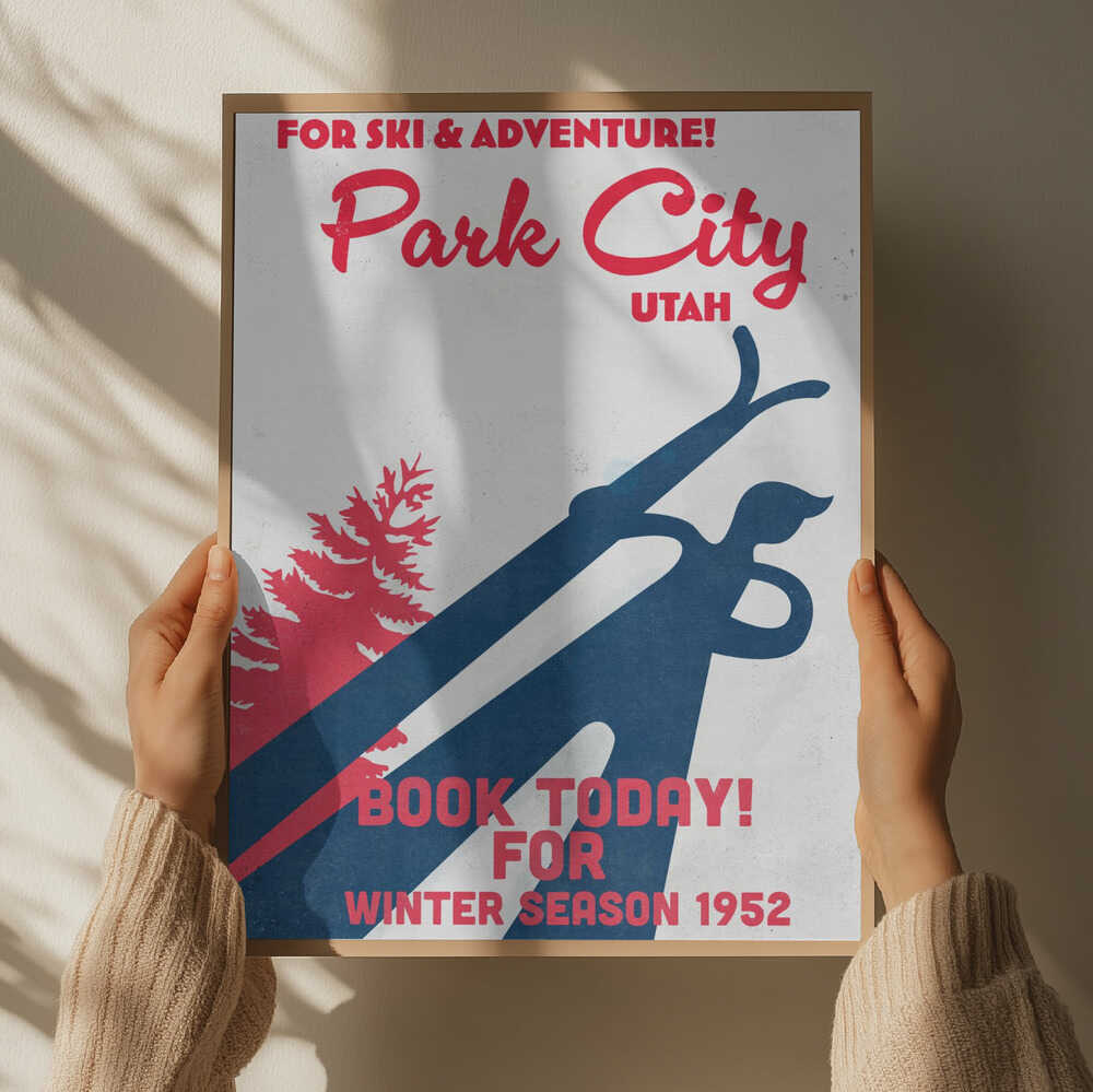 Park City – vintage skidaffisch