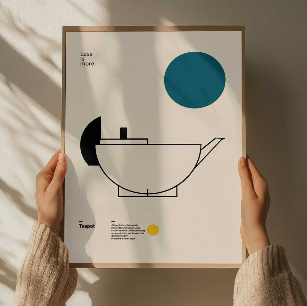 Sleek Bauhaus Teapot