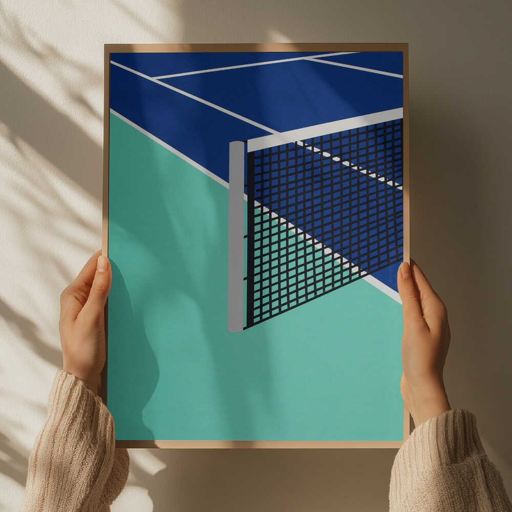 Blue Tennis Court