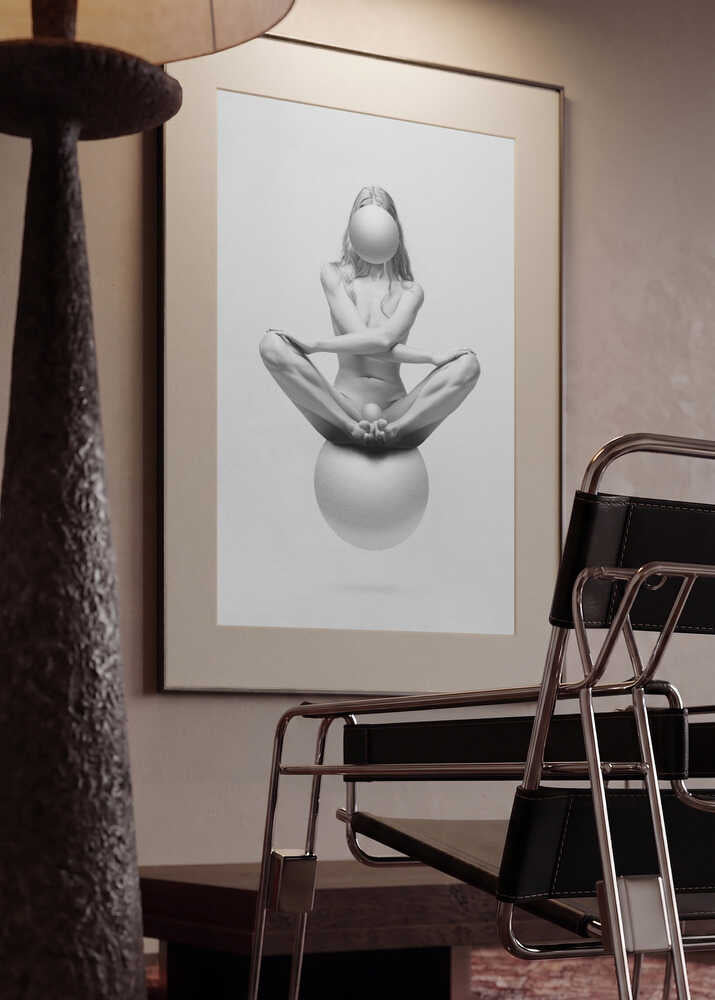 Nude Meditative Balance