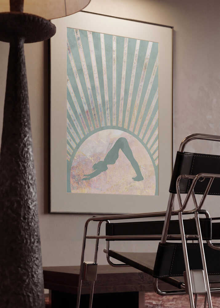 Downward Dog Sunburst Aura