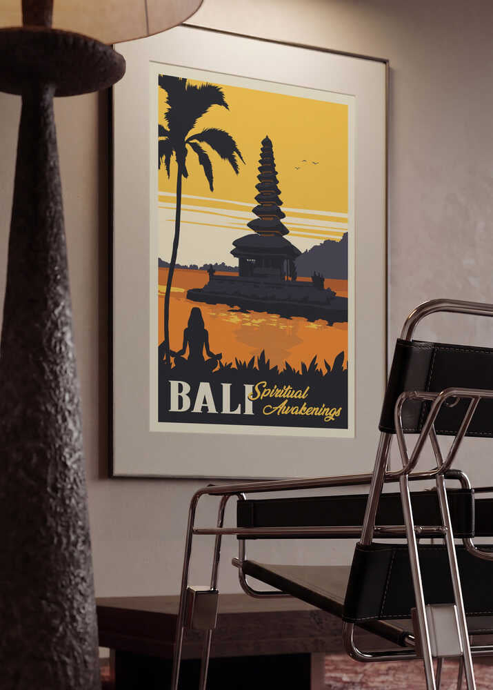 Bali Temple Sunset Meditation