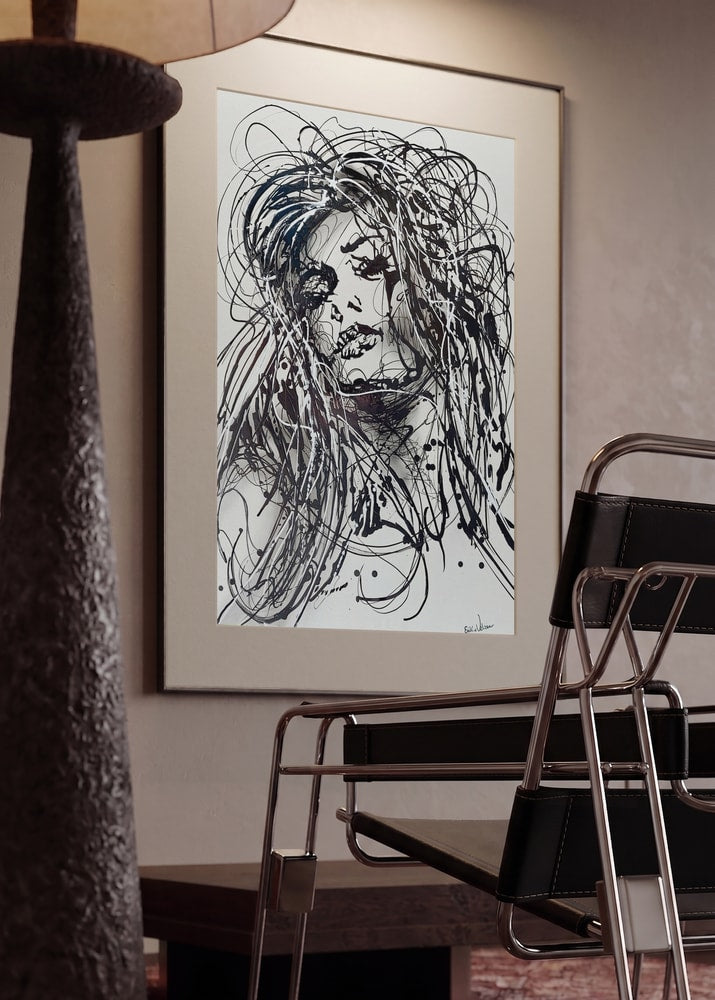 Expressive Ink Woman