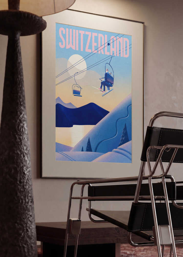 Swiss Alps Ski Lift