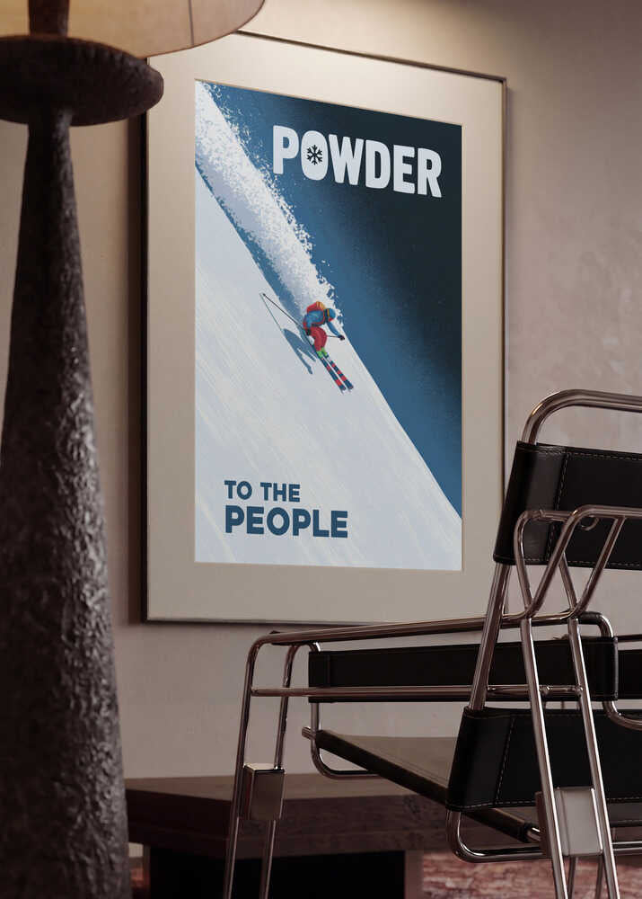 Skiing Fresh Powder