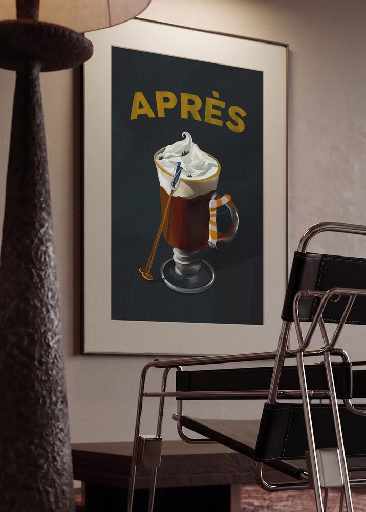Apres Hot Cocoa Cocktail Ski Art