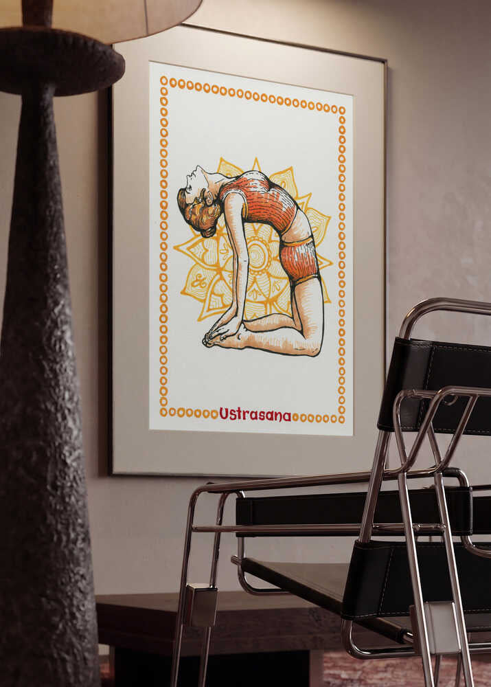 Camel Pose Yoga Mandala