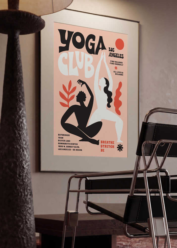 Abstract Yoga Flow. Yoga Club