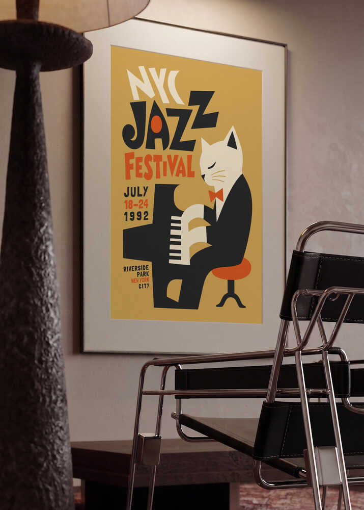 Tuxedo Cat Jazz Pianist