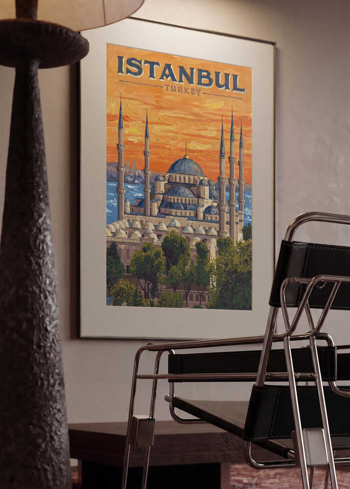 Istanbul Blue Mosque Sunset