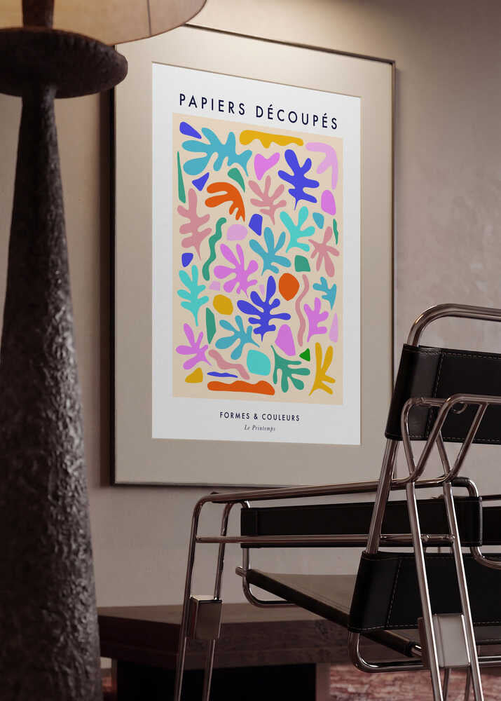 Vibrant Cutout Shapes