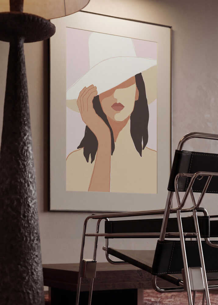 Shaded Beauty In Hat