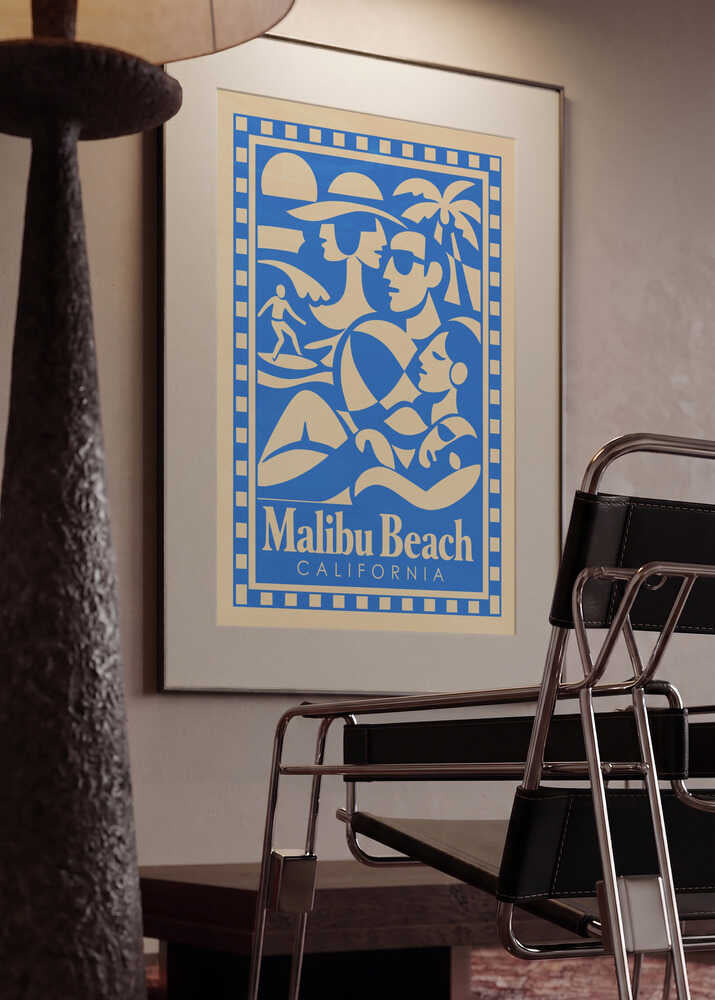 Retro Malibu Beach