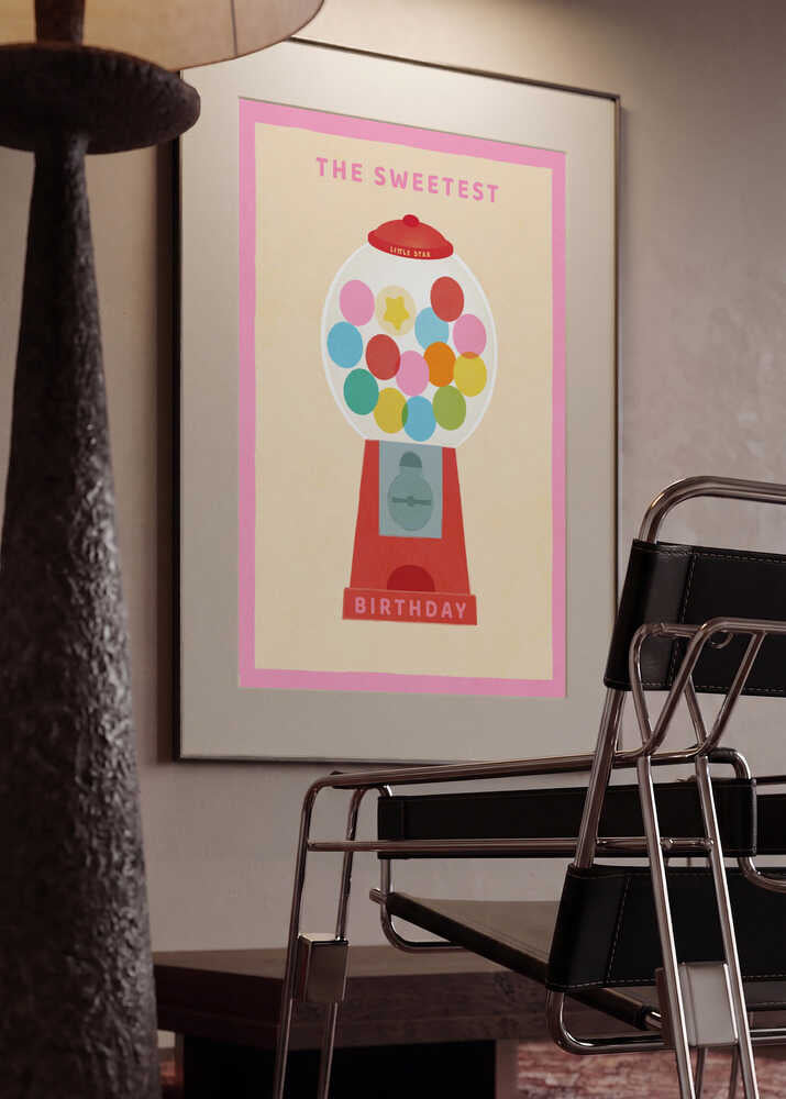 Sweet Birthday Gumball Machine