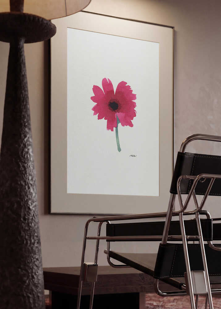 Pink Watercolor Bloom