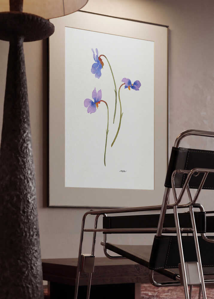 Delicate Purple Violets