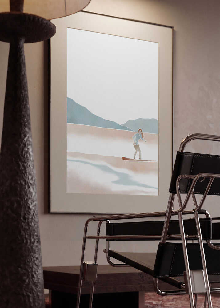 Pastel Wave Surfer