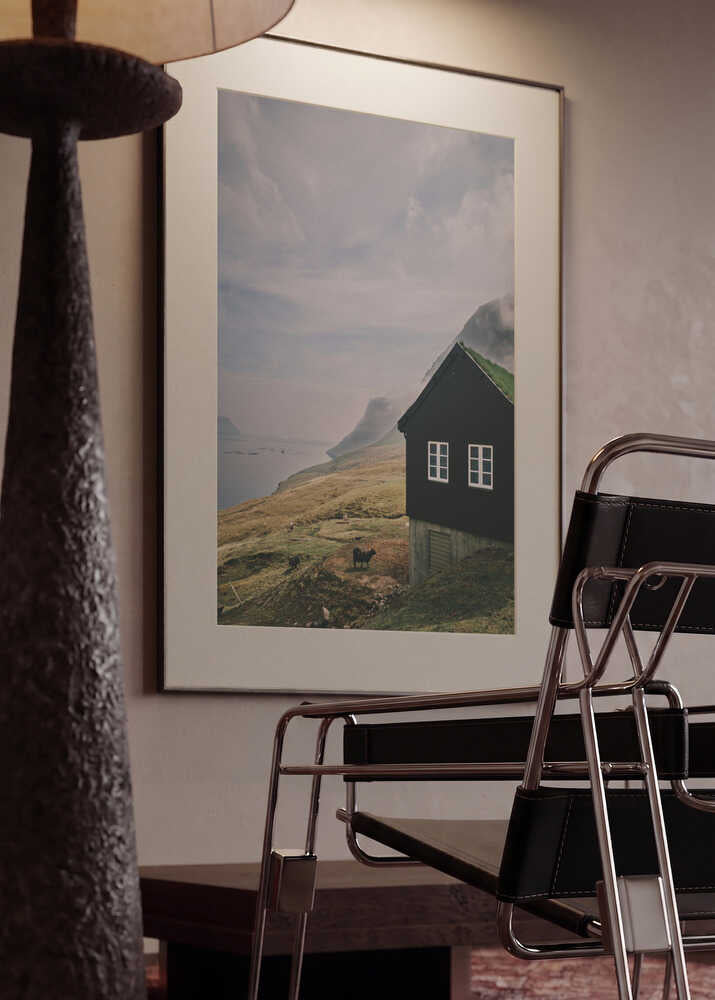Fjordside Cabin and Sheep