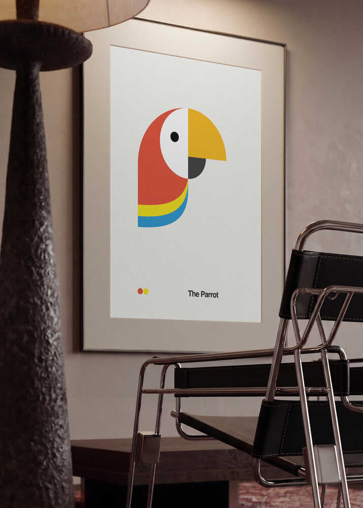 Colorful Geometric Parrot