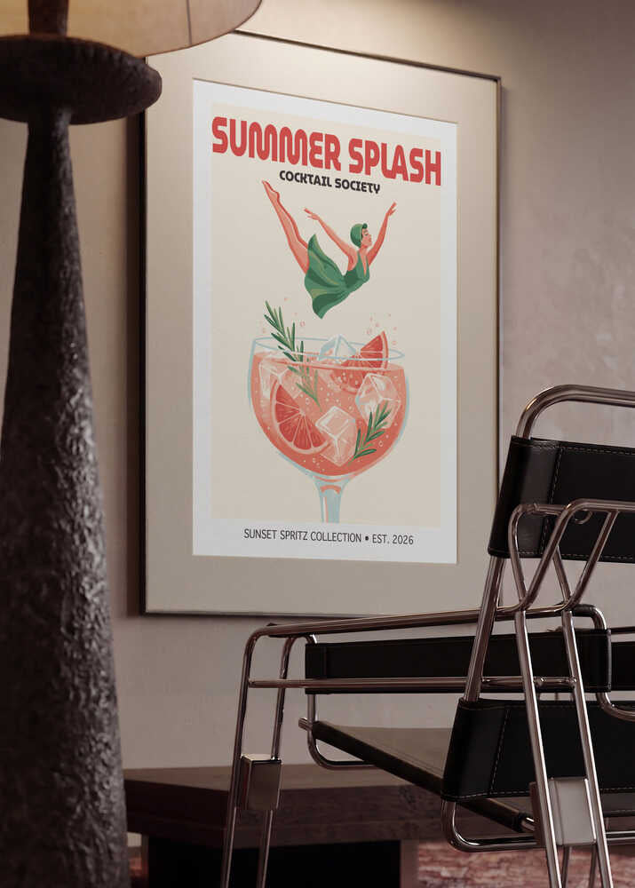 Retro Cocktail Splash