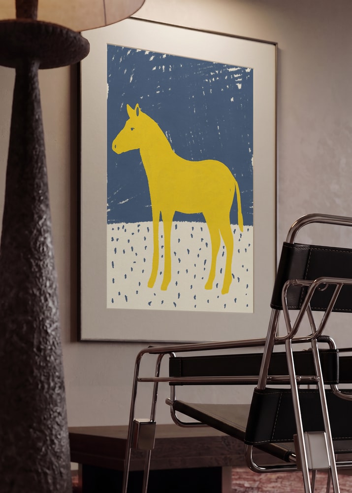 Yellow Horse Blue Sky