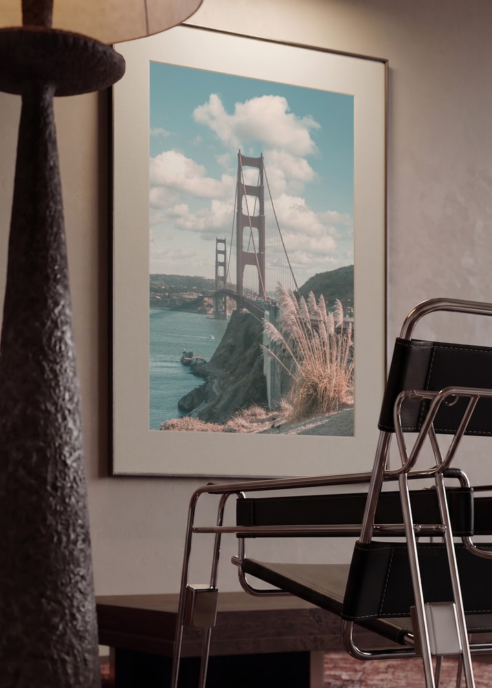SAN FRANCISCO Idyllic Golden Gate Bridge - urban vintage style
