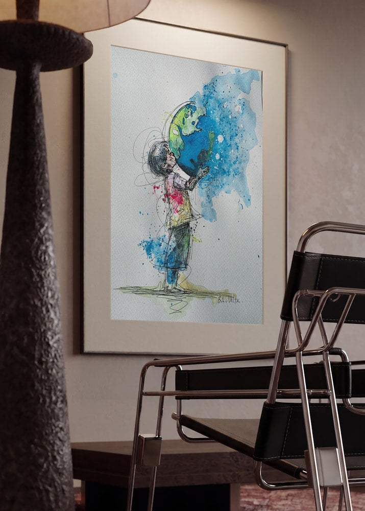 Child Holds Earth