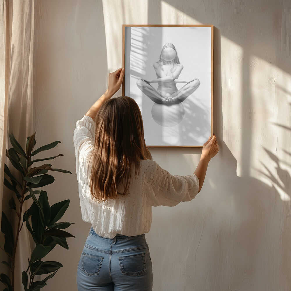 Nude Meditative Balance