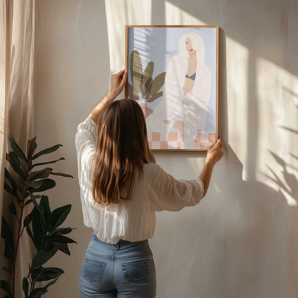 Blonde Fashion Confidence