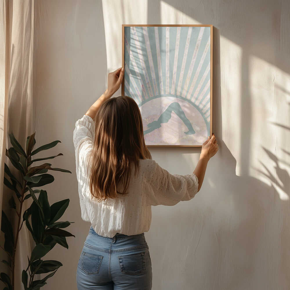 Downward Dog Sunburst Aura
