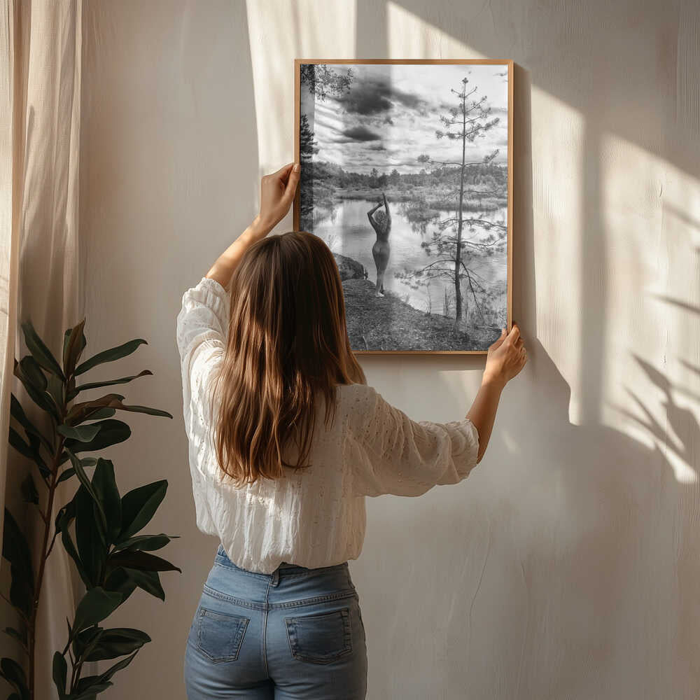 Graceful Nude Forest Lake