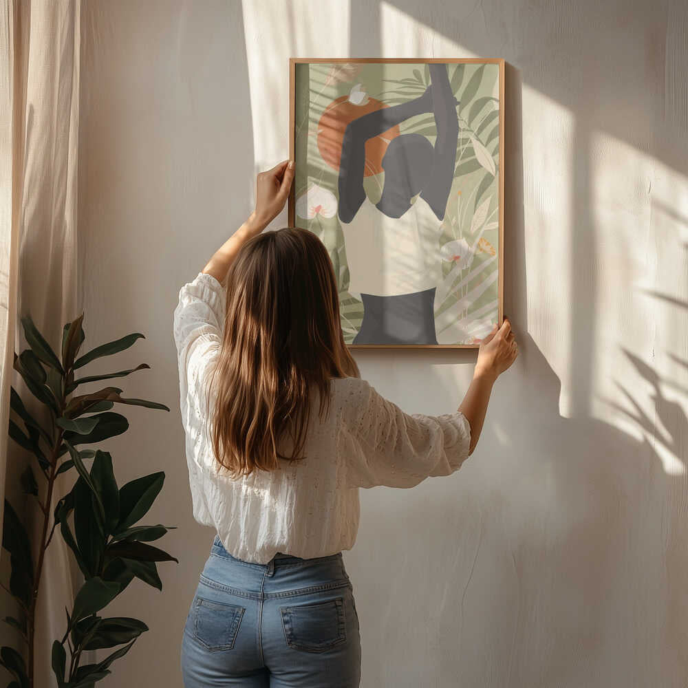 Botanical Silhouette Woman