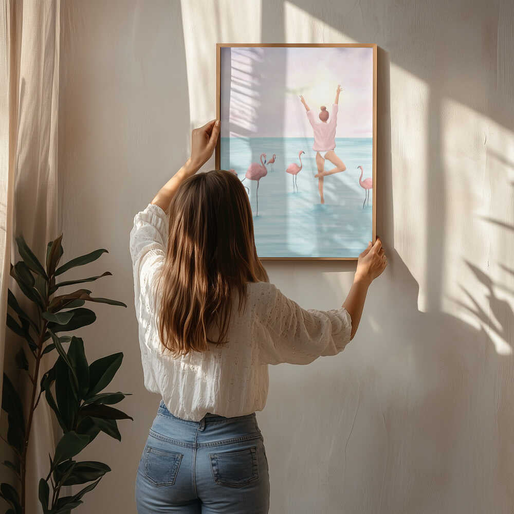 Tropical Flamingo Woman