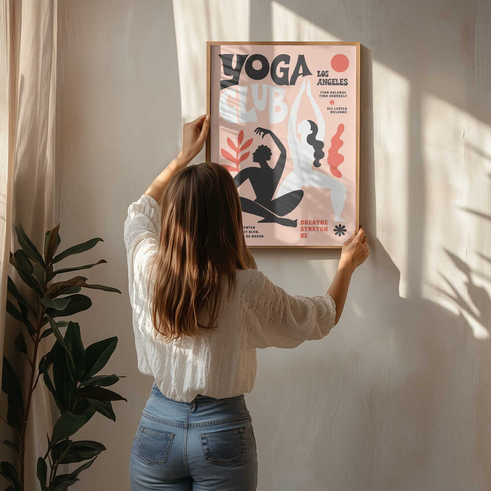 Abstract Yoga Flow. Yoga Club