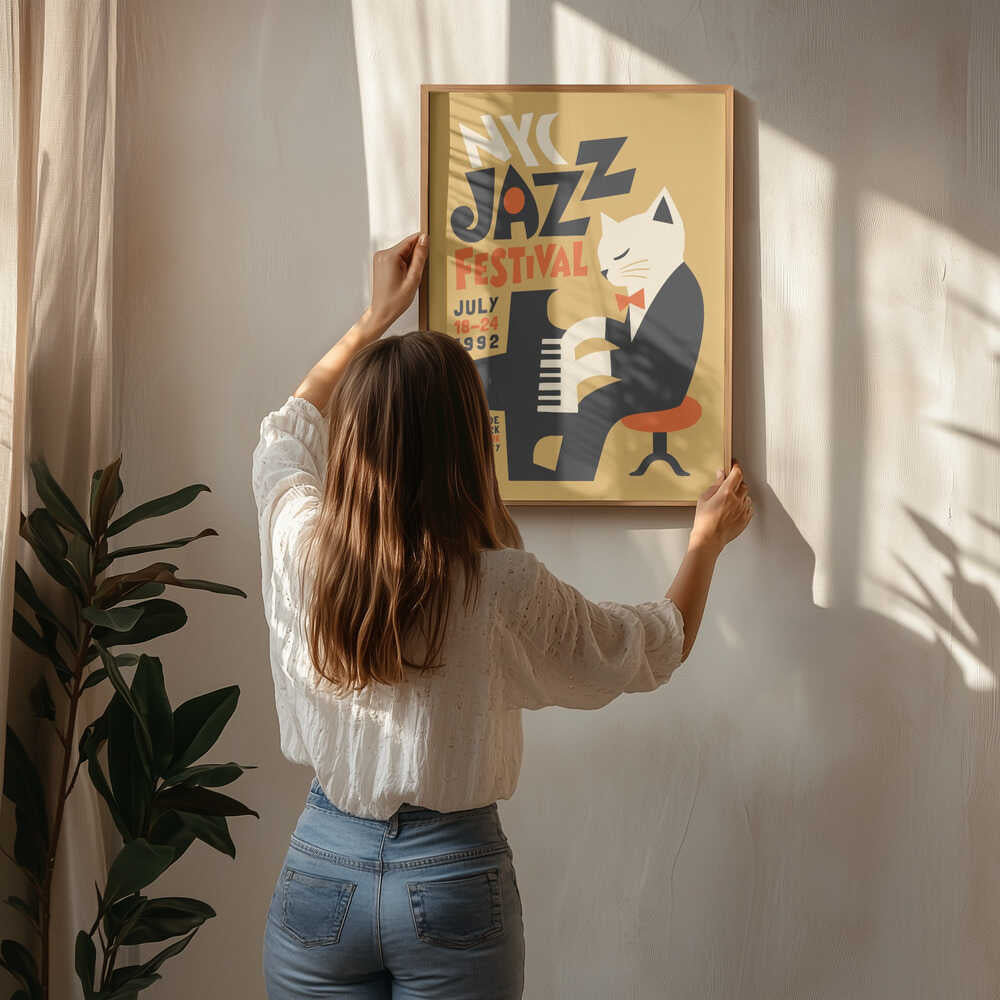 Tuxedo Cat Jazz Pianist