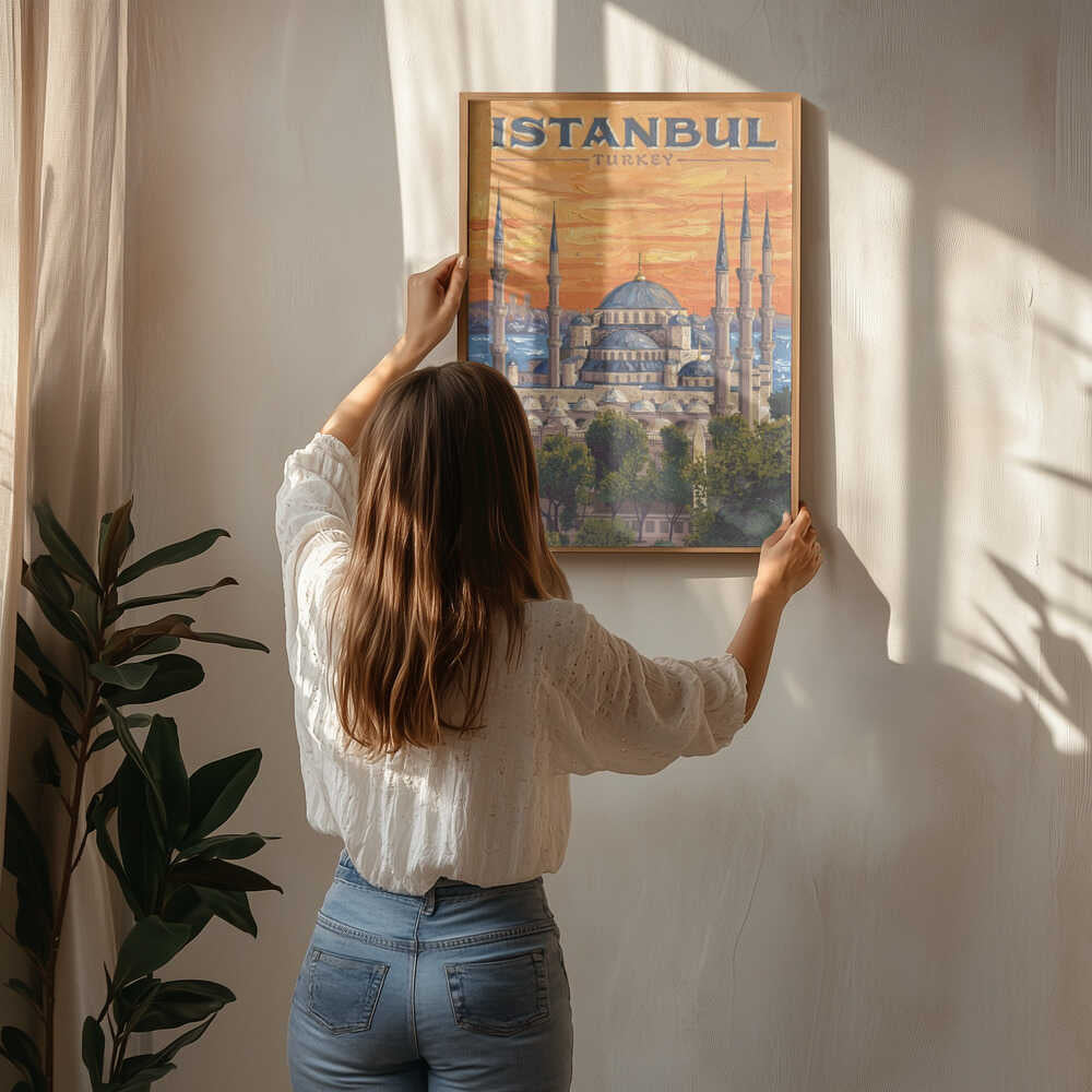 Istanbul Blue Mosque Sunset