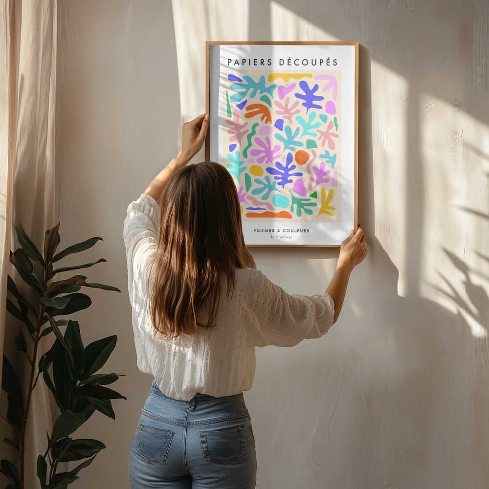 Vibrant Cutout Shapes