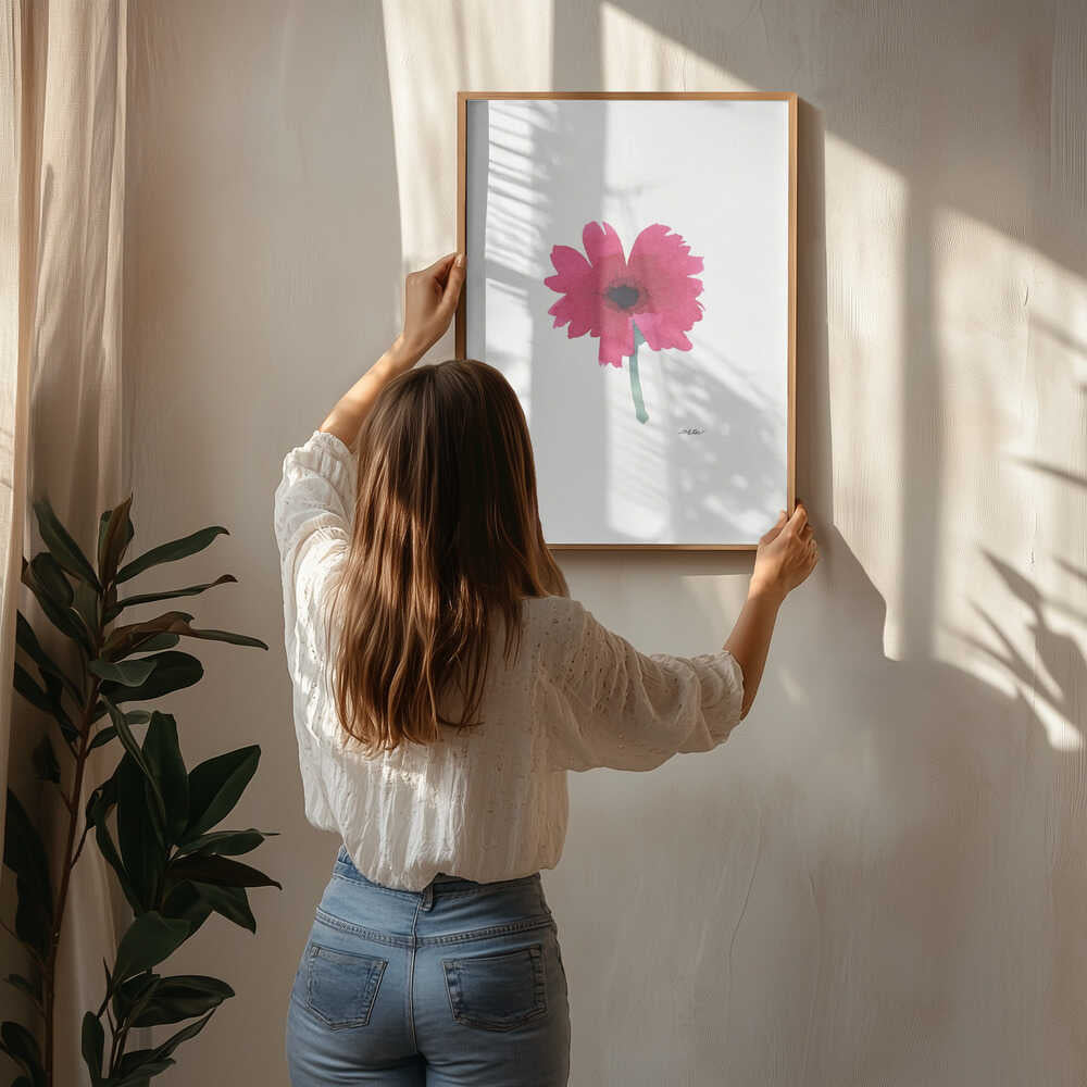 Pink Watercolor Bloom