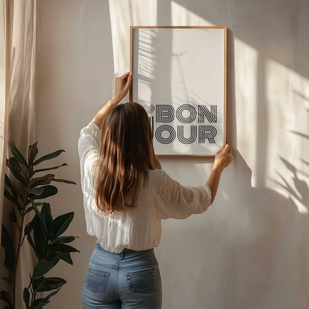 Striped Bonjour Heart