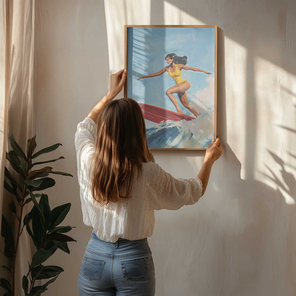 Retro Surfer Girl