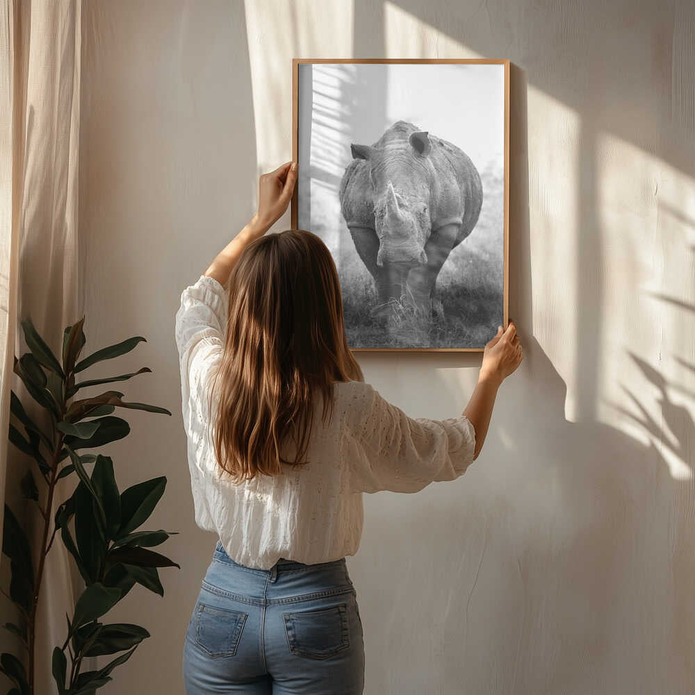 Powerful Rhino Portrait