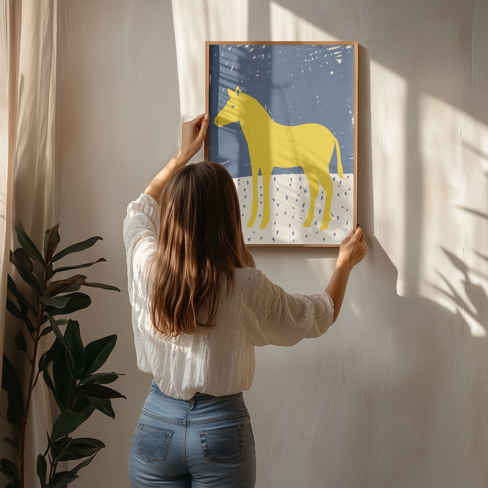 Yellow Horse Blue Sky