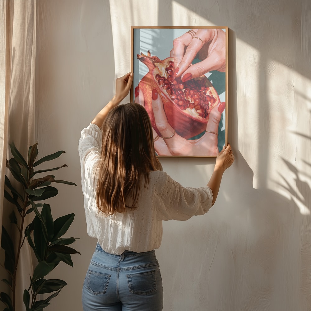 Red Pomegranate Hands